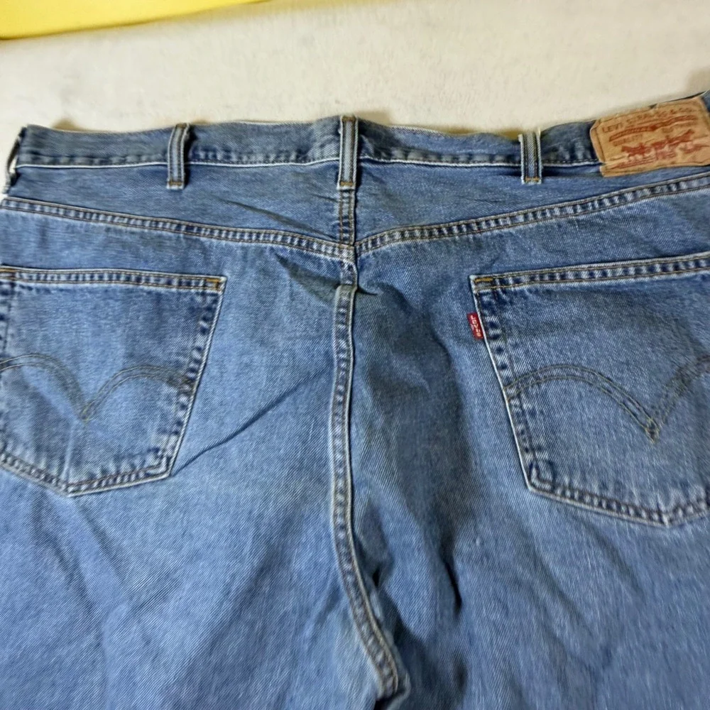 Levis 550 Mens Relaxed Fit‎ Tapered Leg Blue Denim Jeans 46x32 Medium Wash